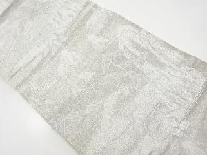 アンティーク　風景模様織り出し袋帯（材料）